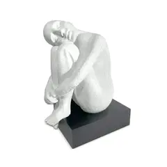 MUNDO ONLINE - Adorno Deco Pensador Estatua Escultura Figura Arte Elegante