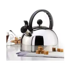 GENERICO - Tetera 2,5 Litros Sicilia Con Silbato Plata