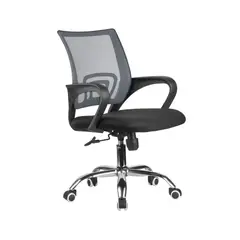 NECTAR - Silla Espectrum Ergonómica de Oficina Negra Base Cromada Ajustable y Transpirable 65x55x100 cm