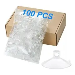 KUANGYE - 100 Ventosa Chupón Para Vidrio Manualidades Colgantes 2,5cms