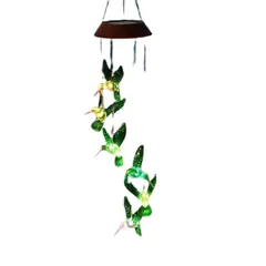 GENERICO - Campanillas de Viento en forma de colibrí con Luces LED