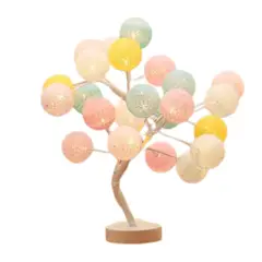 GENERICO - Lámpara de Árbol de 24 bolitas con luces LED