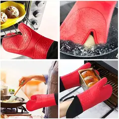 GENERICO - Guante Cocina Silicona Horno Ollas Antideslizante