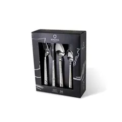 KRONS - Set Cubiertos 24 Piezas Acero Inoxidable