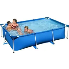GENERICO - Piscina Estructural Rectangular Con Capacidad De 3300 Litros Azul