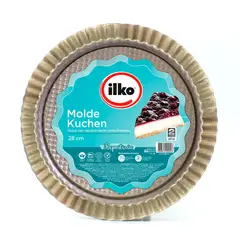 ILKO - Molde Kuchen 28 Cm Antiadherente Gold