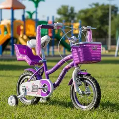 BEBESIT - Bicicleta Infantil Queen Aro 12 Morada