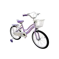 GENERICO - BICICLETA  ARO 20, de paseo con ruedas de aprendizaje