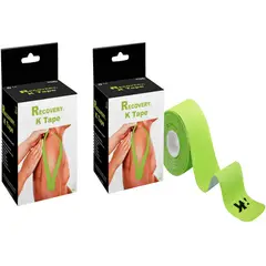 RECOVERY - PACK 2 CINTAS TAPE KINESIOLOGICA VERDE PRECORTADA 5CM X 5MT