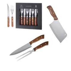 ARTHOME - Set Parrilla 11 Piezas Acero Inoxidable PAR11