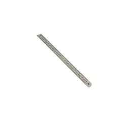 GENERICO - Regla Metalica De 30 Cm Color Plata
