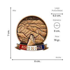 SOLEIO - Imán Refrigerador Souvenir Norte de Chile