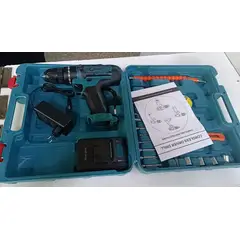 SHANDIAN - Taladro Percutor Destornillador Inalámbrico 21v + 2 Baterías