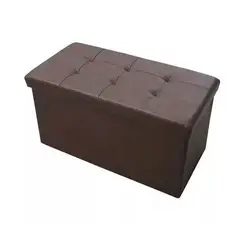 GENERICO - Puff Baúl Organizador Rectangular Cafe sw020