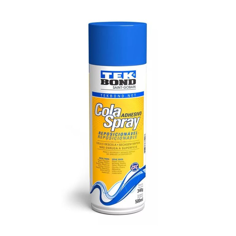 Adhesivo Cola Spray Reposicionable Lata 340 G 500 Ml