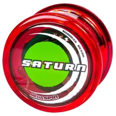 GENERICO - Yoyo Mega Spin Saturn con luces LED Rojo