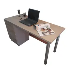 GENERICO - Escritorio para Home Office Roble provenzal Cajonera y patas