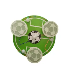 GENERICO - Lampara Led Techo Infantil Diseño Futbol 3 Formas De Luz