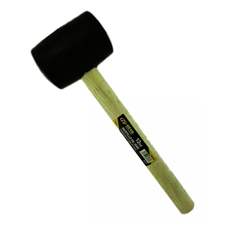 Combo Martillo Mazo Maceta De Goma 12oz Neva Na224
