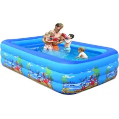 GENERICO - Piscina Inflable Rectangular Piscina Niño Juegos Piscina