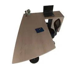 GENERICO - Escritorio Director modelo ARROW cubierta principal punta de flecha