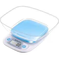 OEM - Balanza Bascula Pesa Digital Para Cocina con Recipiente 5 Kilos