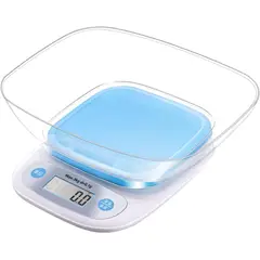 OEM - Balanza Bascula Pesa Digital Para Cocina con Recipiente 5 Kilos