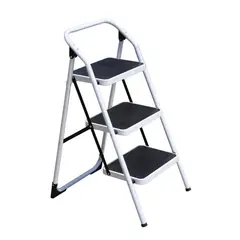 QRUBBER - Escalera Plegable de 3 peldaños