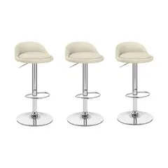 GLOBAL LATIN GROUP - Pack 3 Sillas Piso Bar - Beige