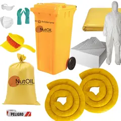 GENERICO - Kit Anti Derrame Hidrocarburos Y Aceites 120 Lts Control