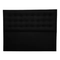 GENERICO - Respaldo Botone al piso FELPA NEGRA KING