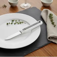 GENERICO - Set X2 Cuchillo Pelador De Frutas Y Verduras Acero Inoxidable 215cm