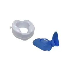 GLOMED - Pack Urinario Plástico Mixto + Alza Baño WC