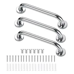 OFERTABKN - Pack X3 Manillas Agarraderas Barra Seguridad Baño Ducha Metalico