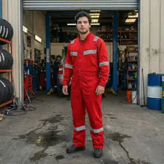 T WORLD - Overol Reflectante Gabardina Hombre Alta Visibilidad Trabajo