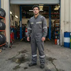 T WORLD - Overol Reflectante Gabardina Hombre Alta Visibilidad Trabajo