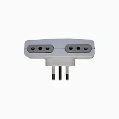 MACROTEL - Adaptador Enchufe Eléctrico 4 Tomas - Sello Sec
