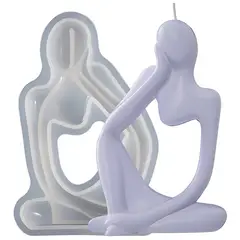 GENERICO - Molde De Silicona Con Forma De Pensador Para Velas 3d Diy