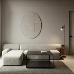 LIVING MARKET - Mesa de Centro Metálica Kolding Negra 80x80x45 Hecho a Mano