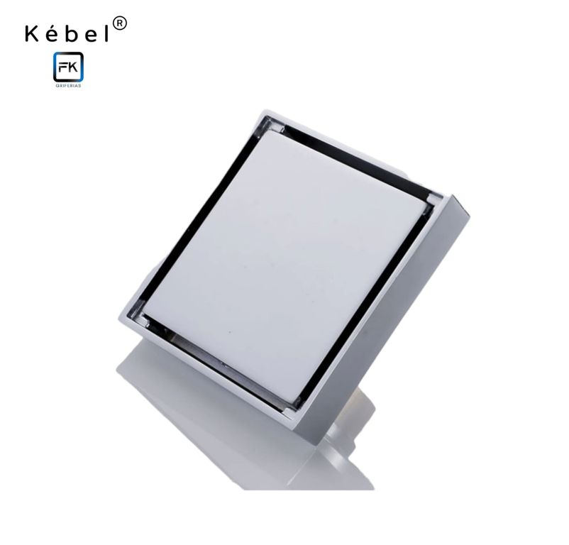 Desagüe Trampa Antiolor 10x10 Cuadrado Chrome QY1002 FK