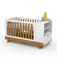 KIDSCOOL - Cuna Evolutiva 6 En 1 Multi Etapas Maxx – Blanco Eco-Wood