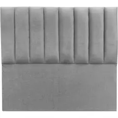 GENERICO - Respaldo Tubular al piso LINO GRIS CLARO 2 PLAZAS