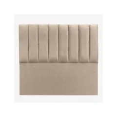 GENERICO - Respaldo Tubular al piso FELPA BEIGE 2 PLAZAS