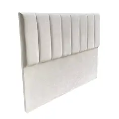 GENERICO - Respaldo Tubular al piso FELPA BLANCO CRUDO 2 PLAZAS