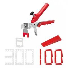 KUANGYE - Kit Nivelador Cerámicos / 100 Cuñas + 300 Clips 2mm + Alicat