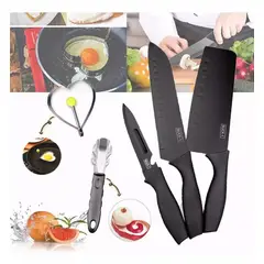 EDWINAYY - Set 5 Piezas Cuchillos Cuchillería Acero Inoxidable Cubierto