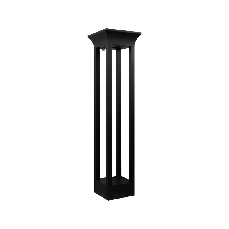 BOLLARD SOLAR 5W LUZ CÁLIDA IP65 NEGRO