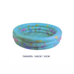 GENERICO - PISCINA REDONDA INFABLE 100X35CM.