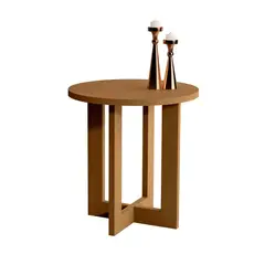 BE DESIGN - MESA LATERAL REDONDA CARAMELO - - JB8002-CA
