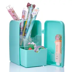 GENERICO - Set Kutekawaii portalápices de refrigerador verde agua